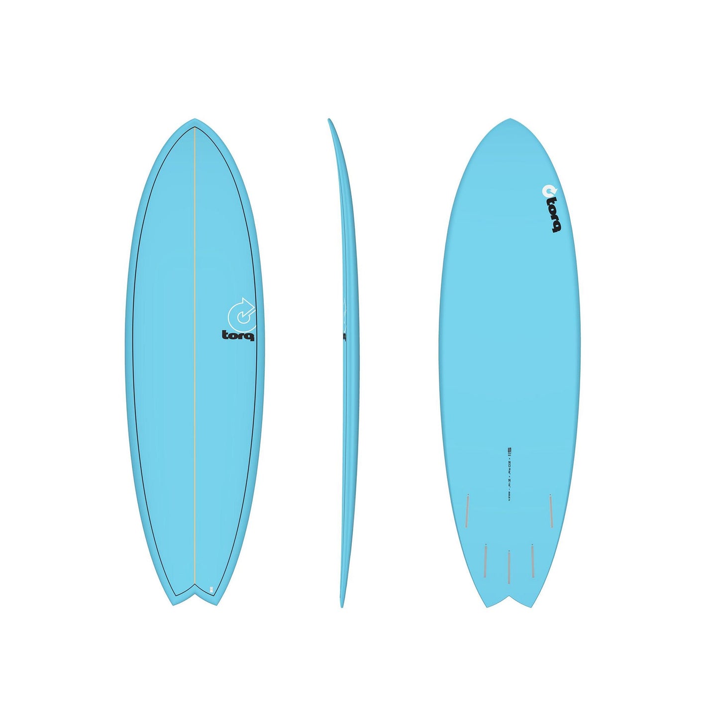 Surfboard TORQ TET MOD Fun Blue Fish