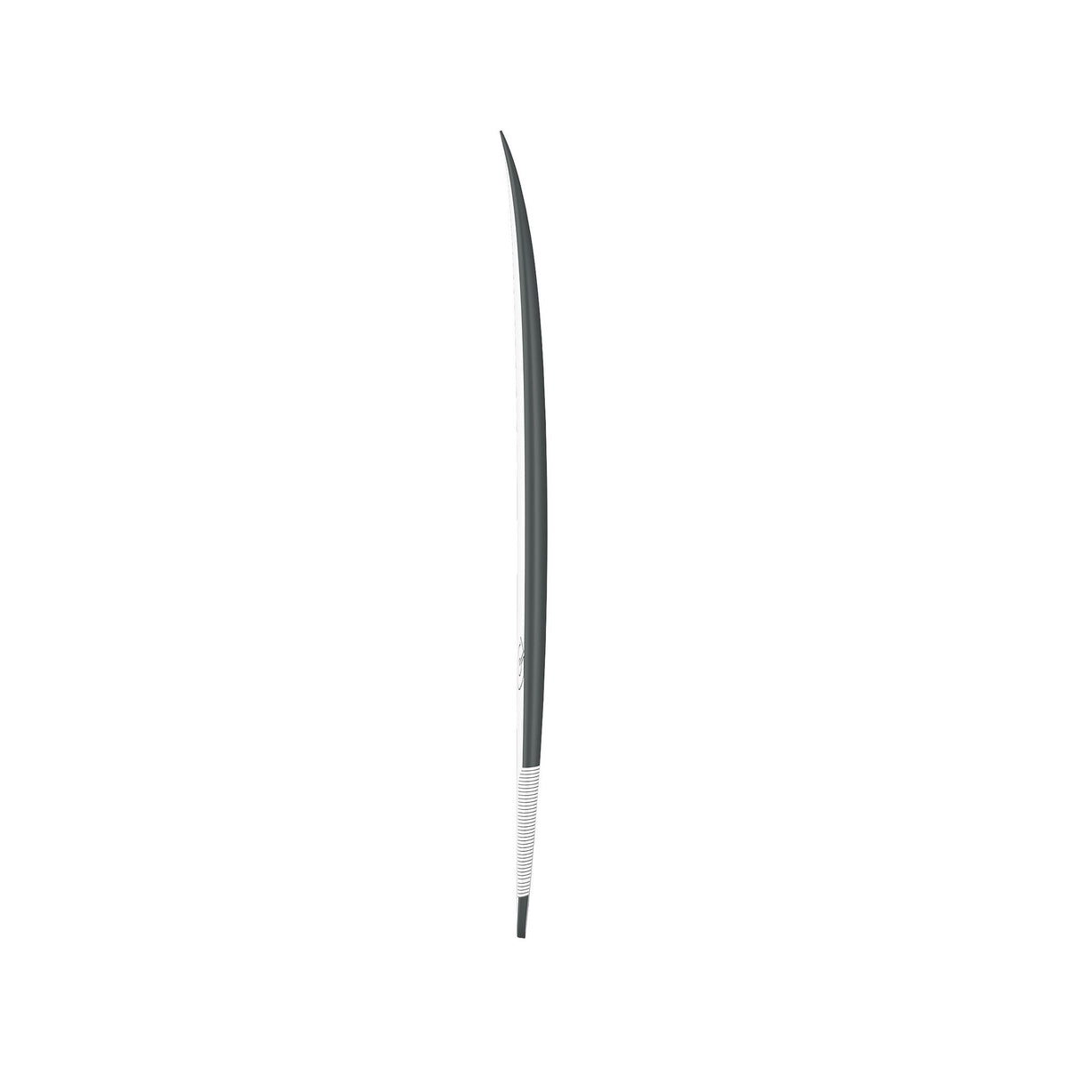 Surfboard TORQ TEC PG-R 5.8 x 20 5/8 32.2 White Rail Gray Performance Groveller