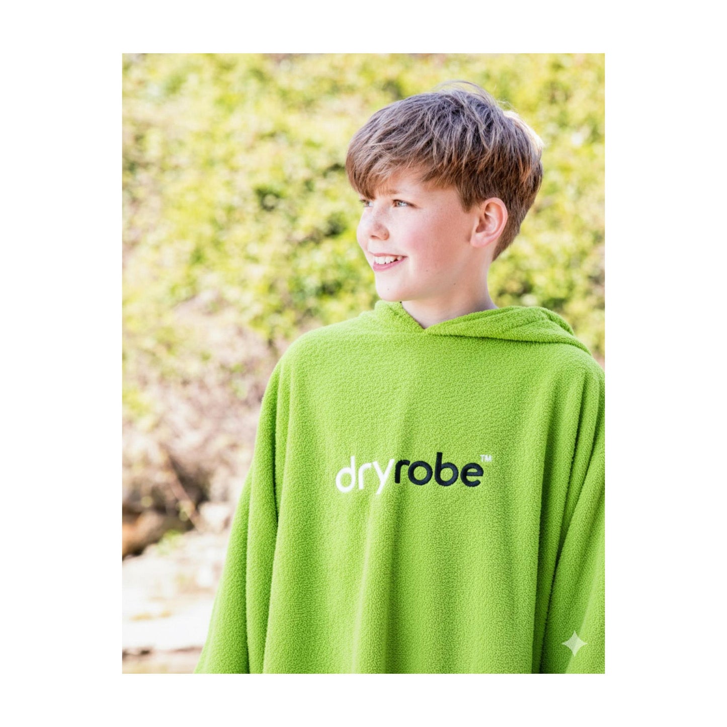 DRYROBE Handtuchmantel Bio KIDS Lime Green