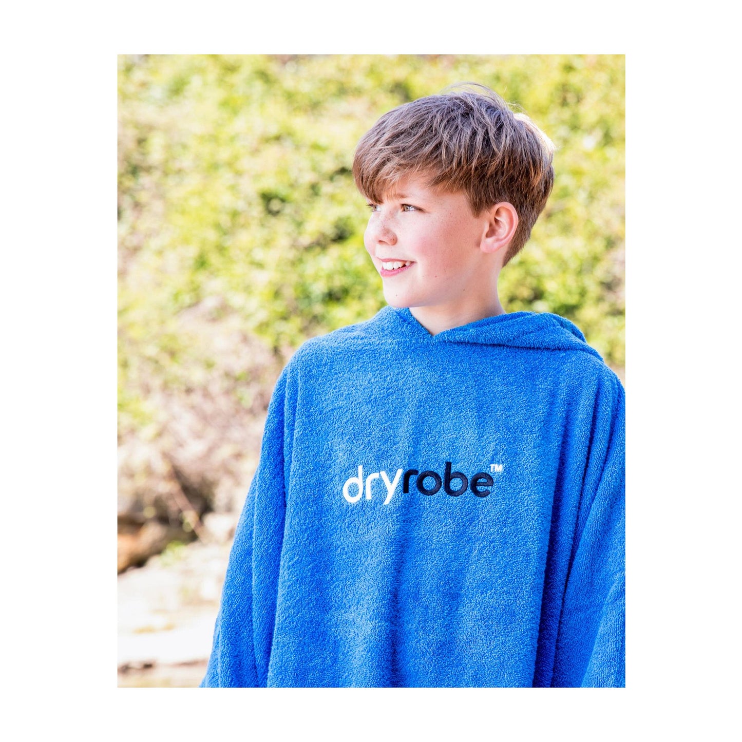 DRYROBE Handtuchmantel Bio KIDS Blue