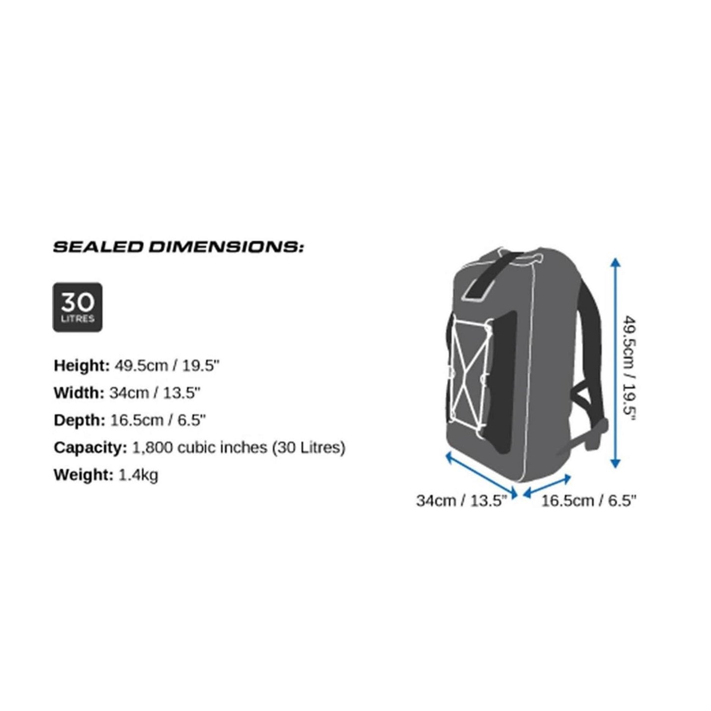 OverBoard wasserdichter Rucksack Classic