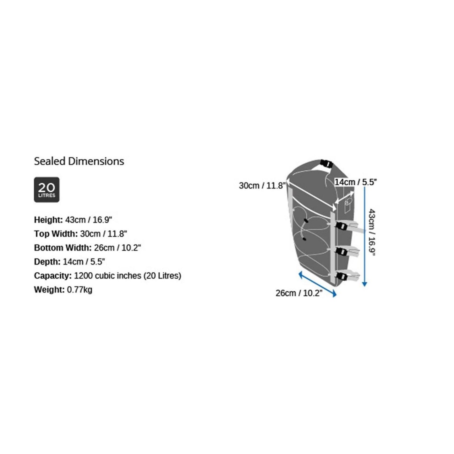 OverBoard wasserdichte SUP Kajak Tasche