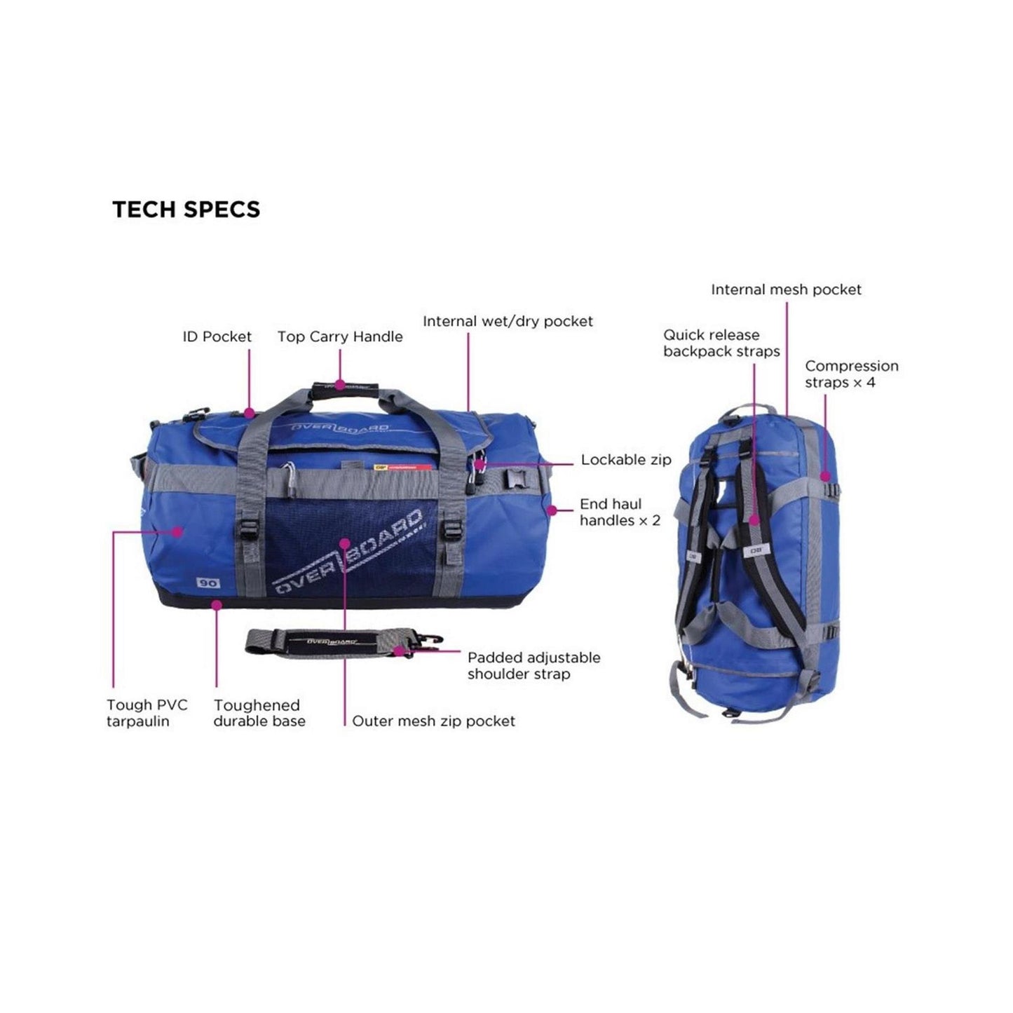 OverBoard wasserdichte Duffel Bag ADV
