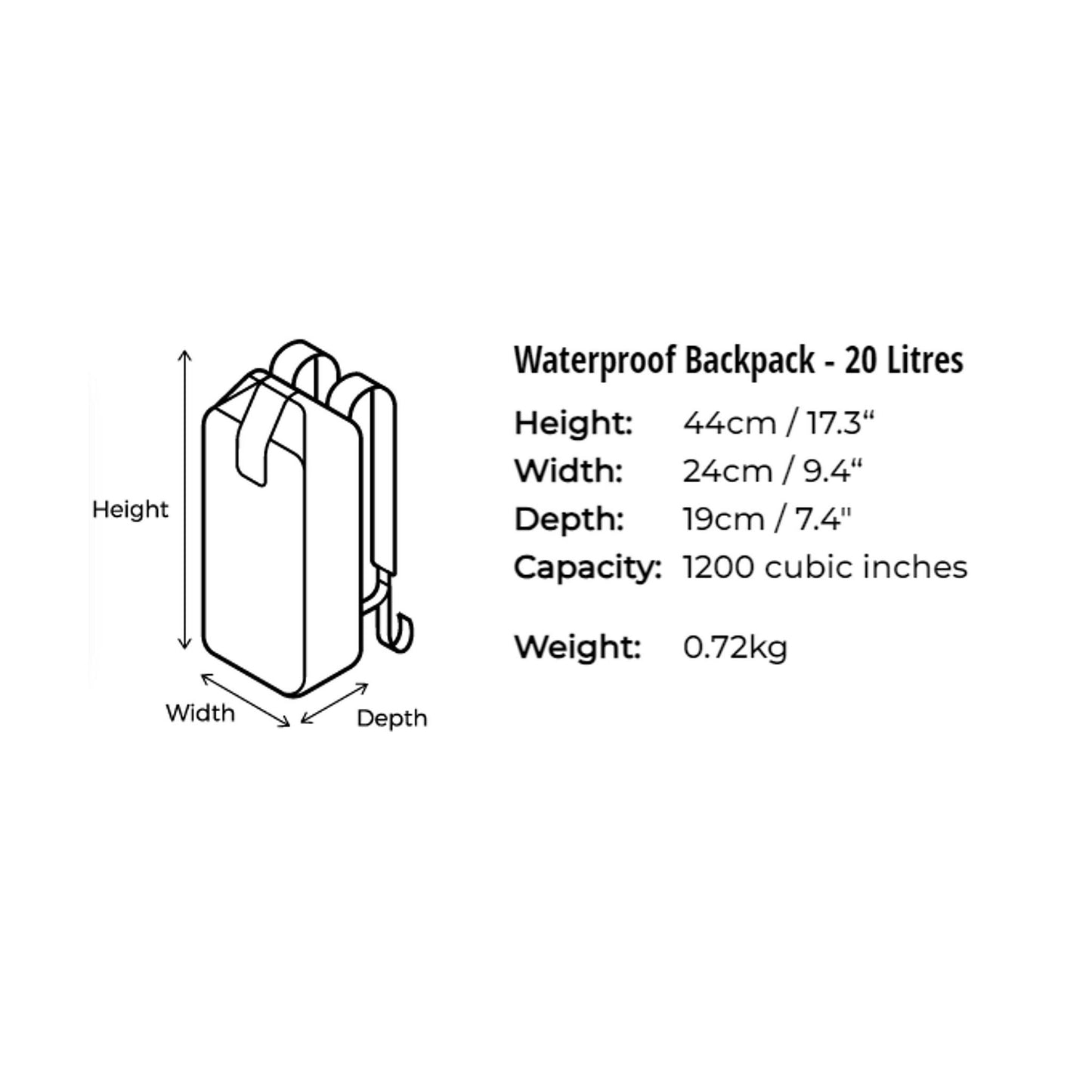 OverBoard wasserdichter Rucksack
