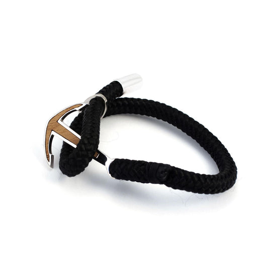 Silver+Surf Silber Schmuck Boot Anker Wood Armband