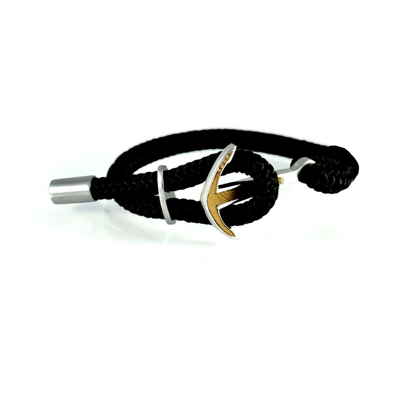 Silver+Surf Silber Schmuck Boot Anker Wood Armband