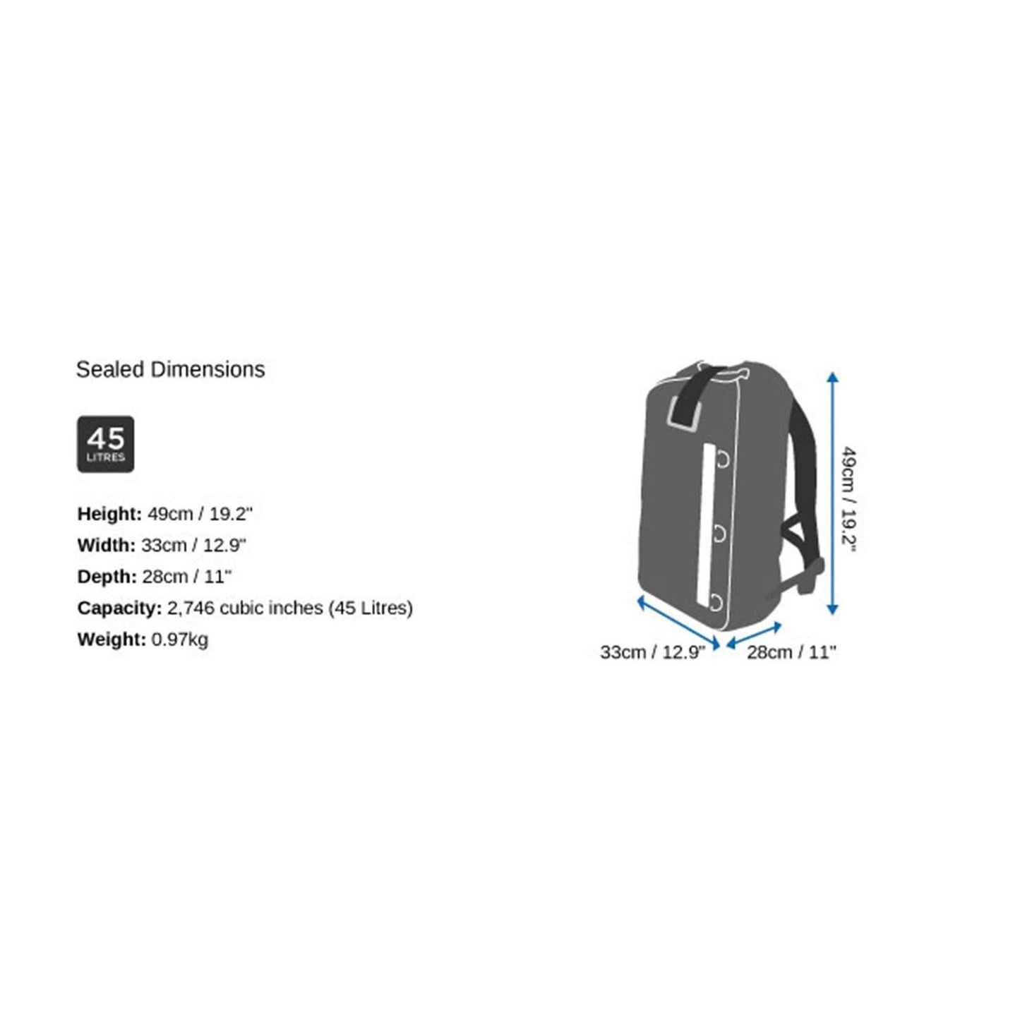 OverBoard wasserdichter Rucksack