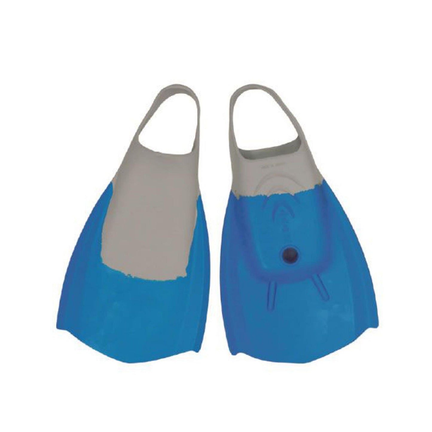WAVE POWER Bodyboard Flossen S 38-40 Blau Grau