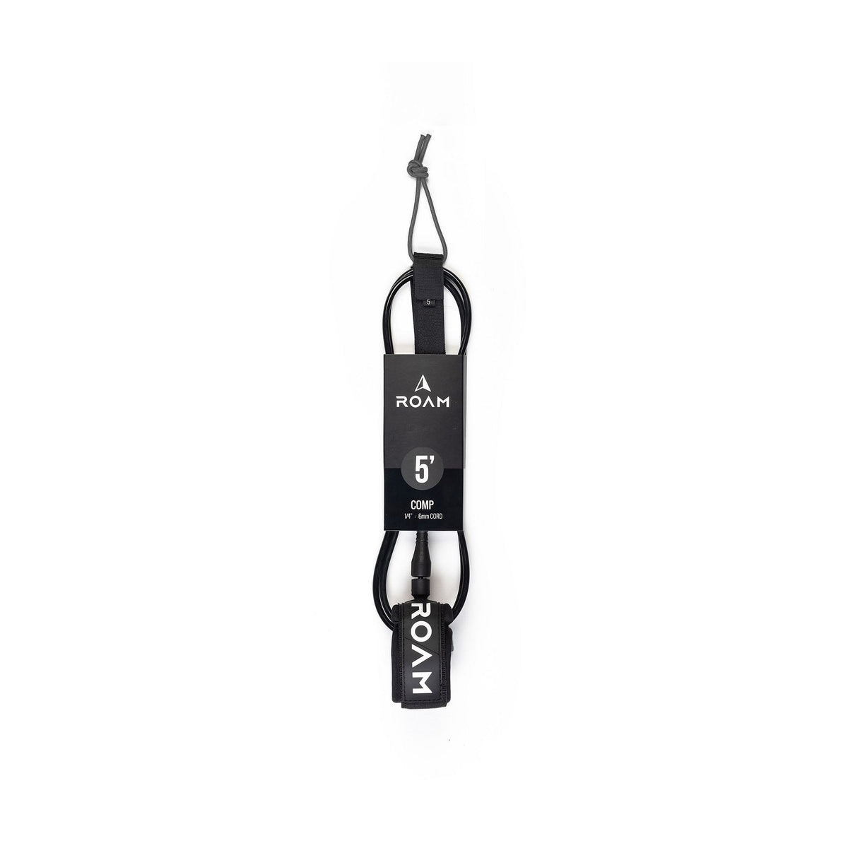 ROAM Surfboard Leash Comp Black