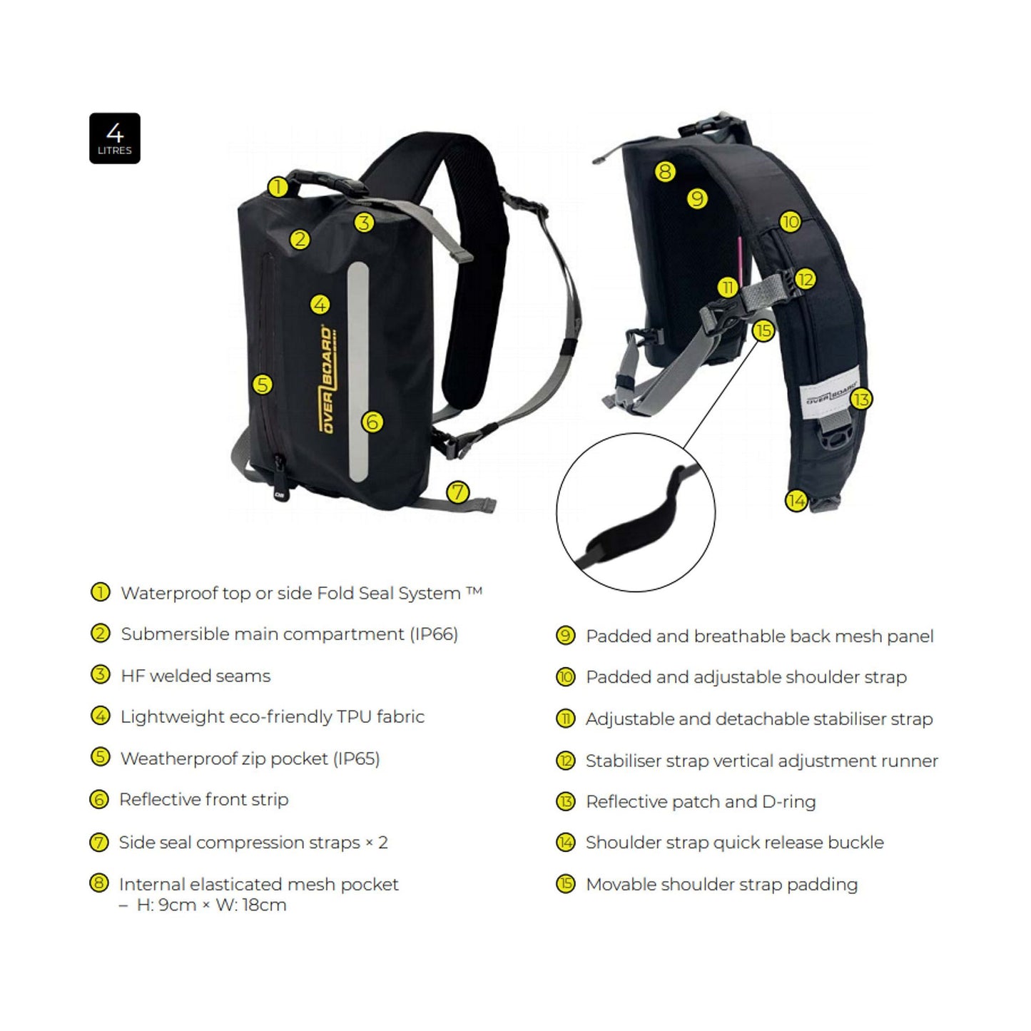 OverBoard wasserdichter Sling Bag Bodybag