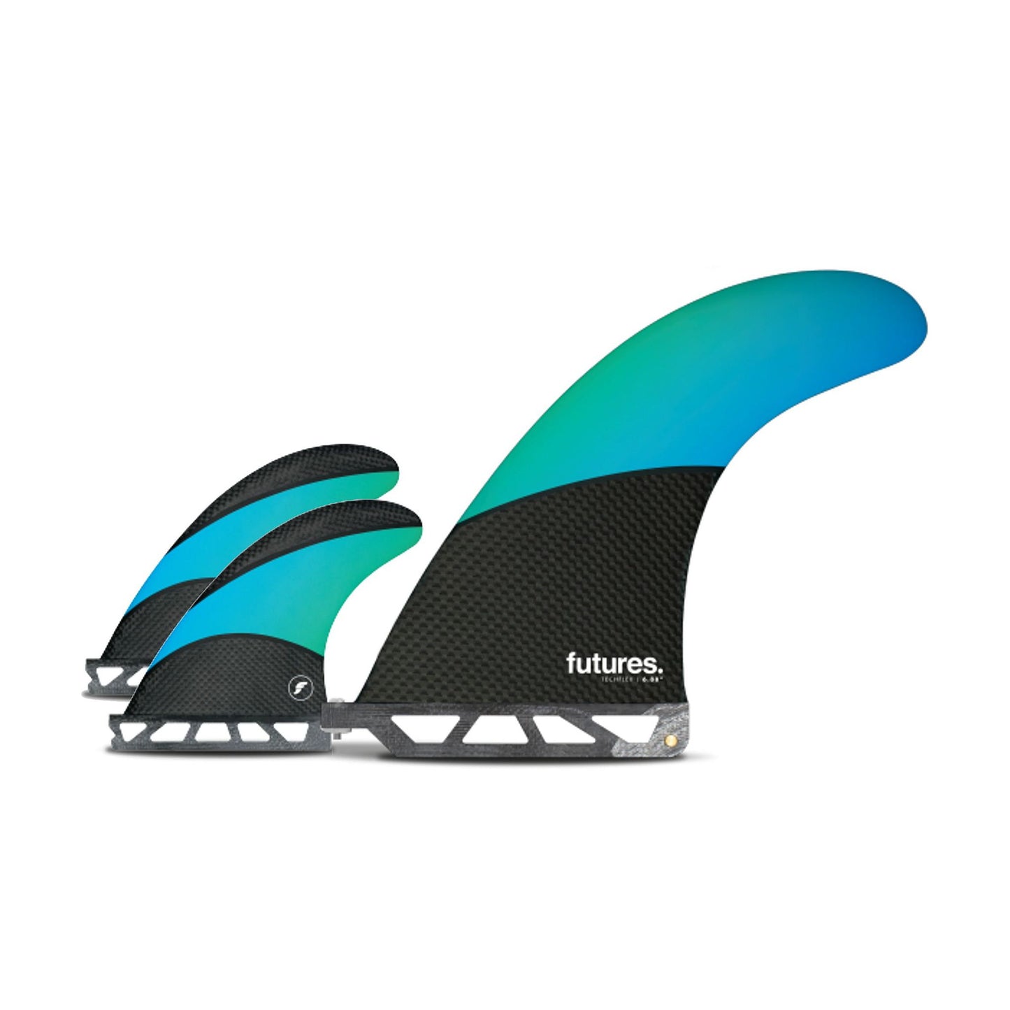 FUTURES 2+1 Fin Set Techflex Longboard