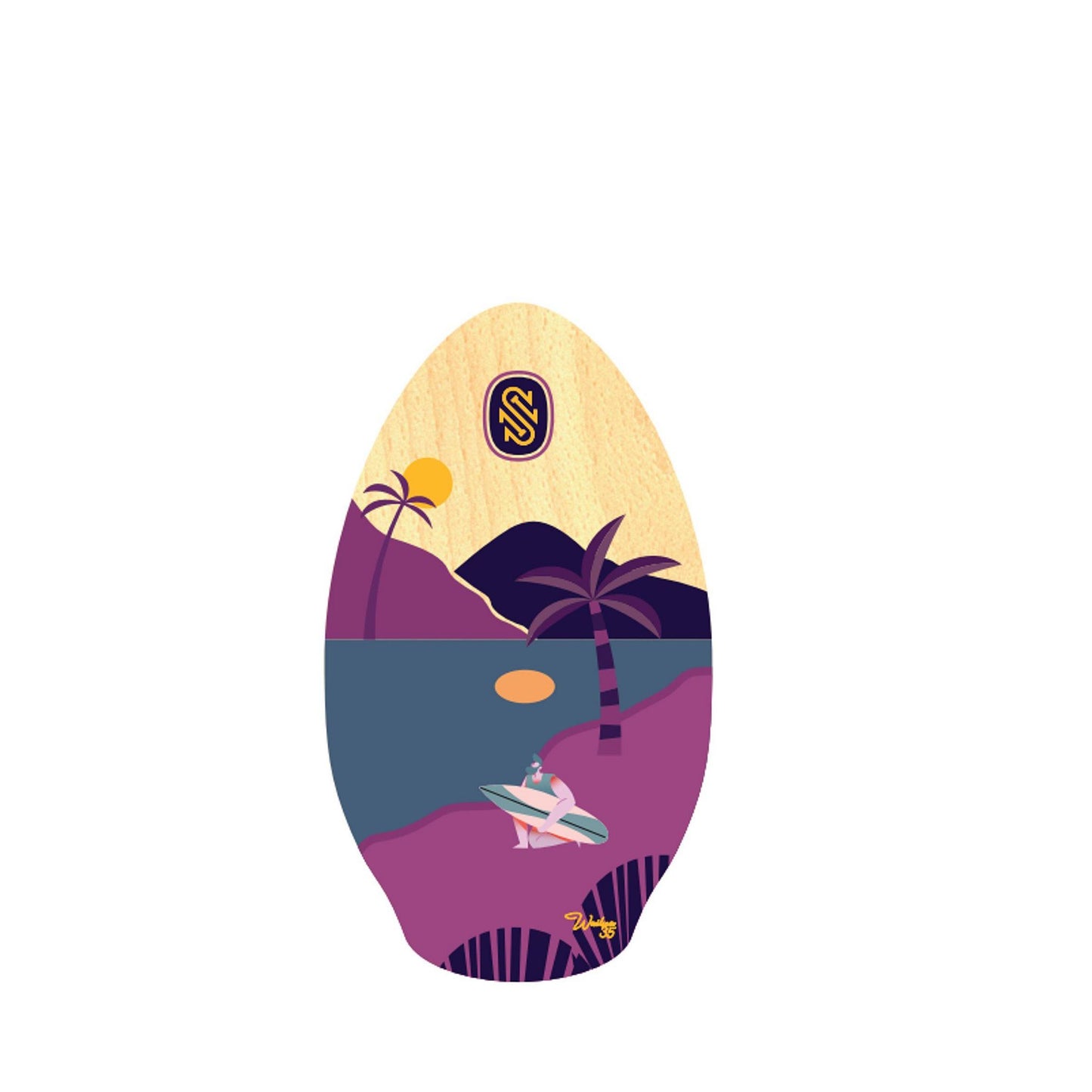Skimboard SkimOne 35 90cm Wailua Lila Blau