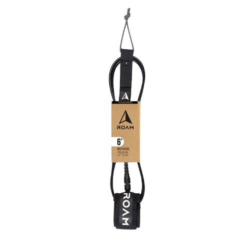 ROAM Surfboard ECO Leash Recycelt 6.0 7mm Schwarz