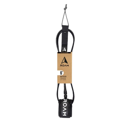 ROAM Surfboard ECO Leash Recycelt 6.0 7mm Schwarz