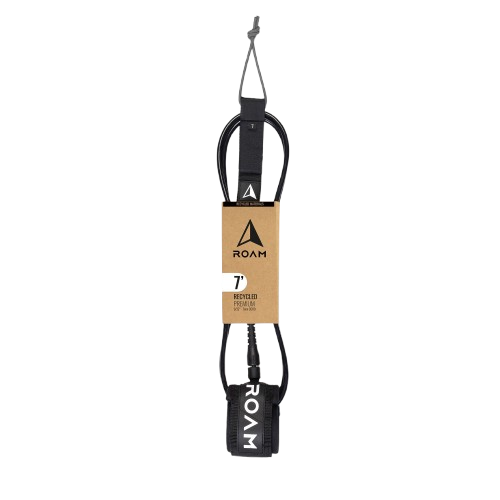 ROAM Surfboard ECO Leash Recycelt 7.0 7mm Schwarz