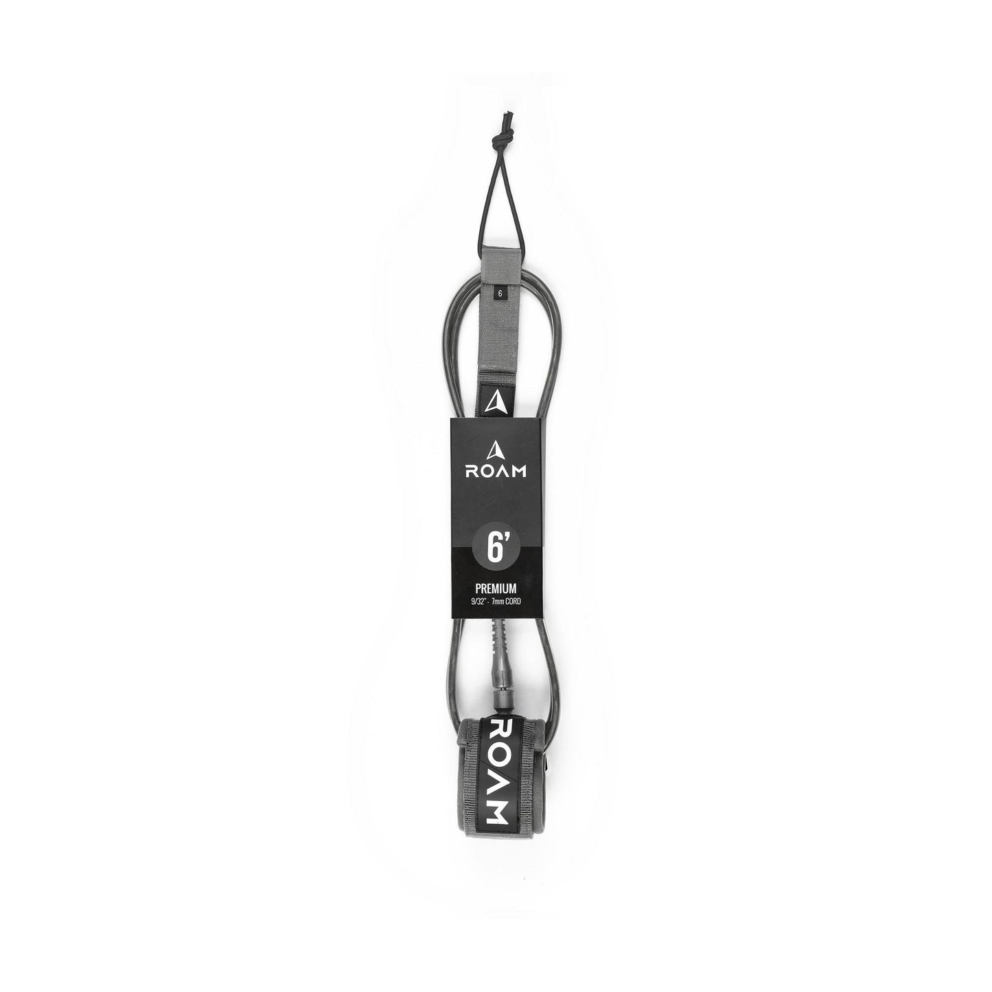 ROAM Surfboard Leash Premium Gray
