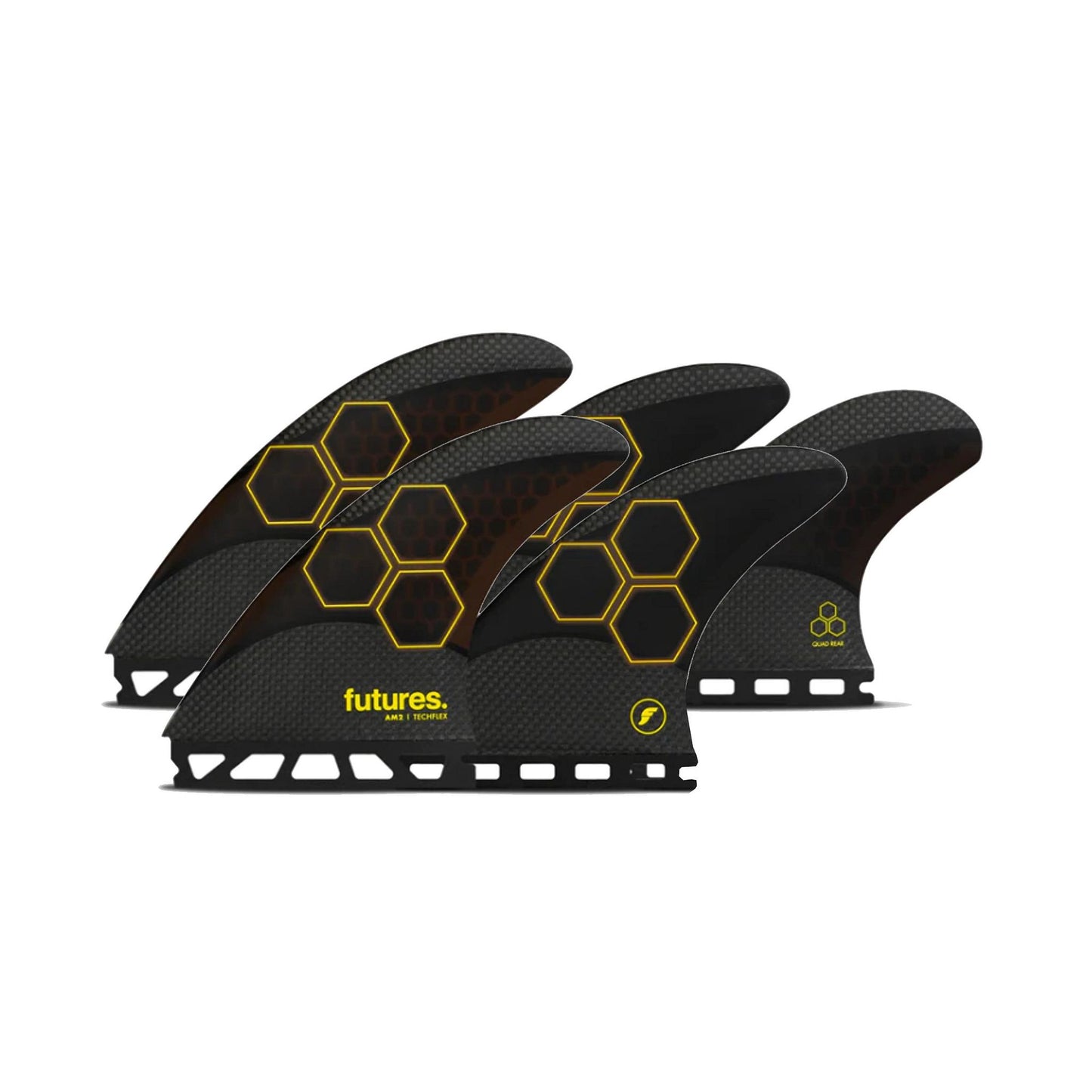 FUTURES Quad Thruster 5 Fin Set AM Techflex