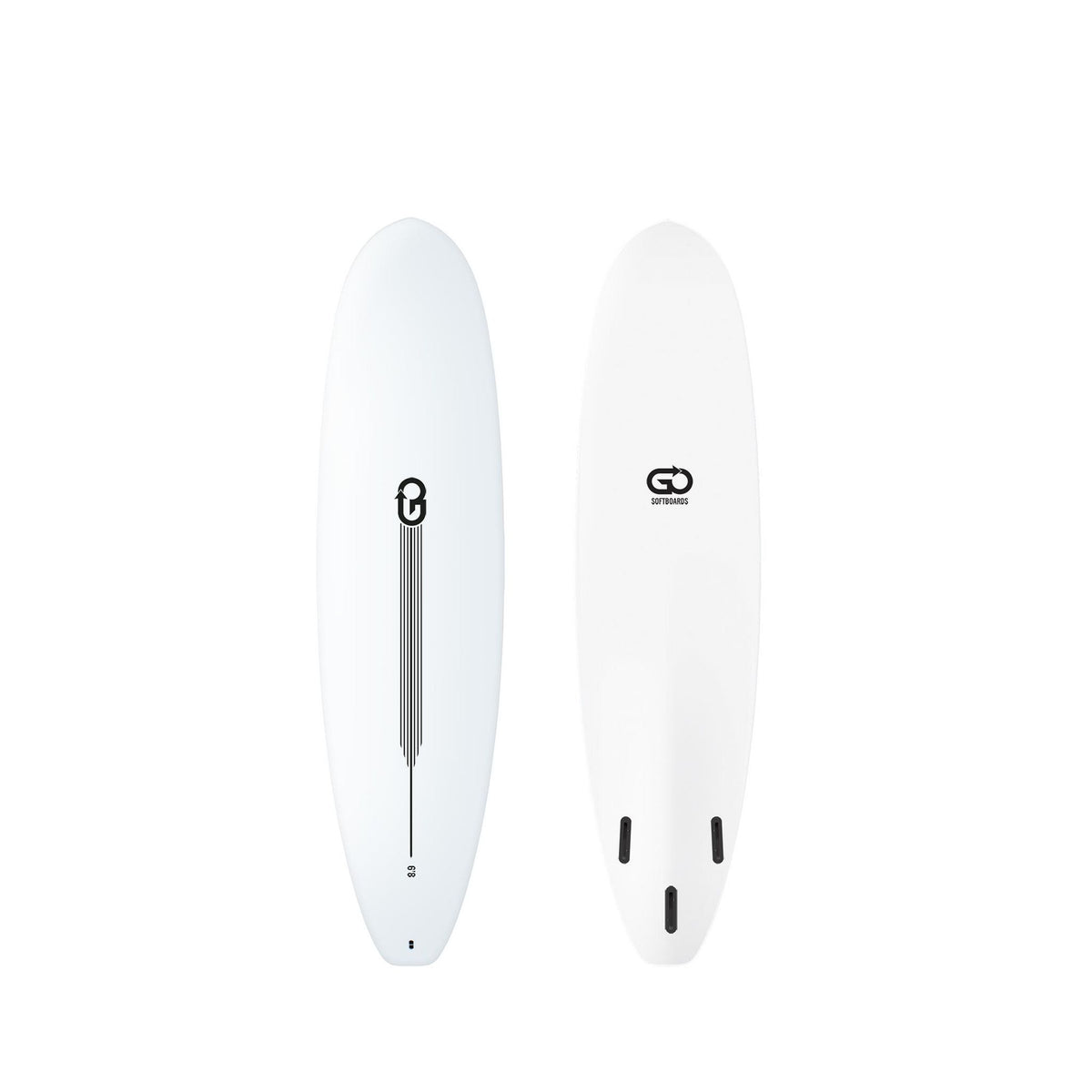 GO Softboard Surf Range Soft Top Surfboard White