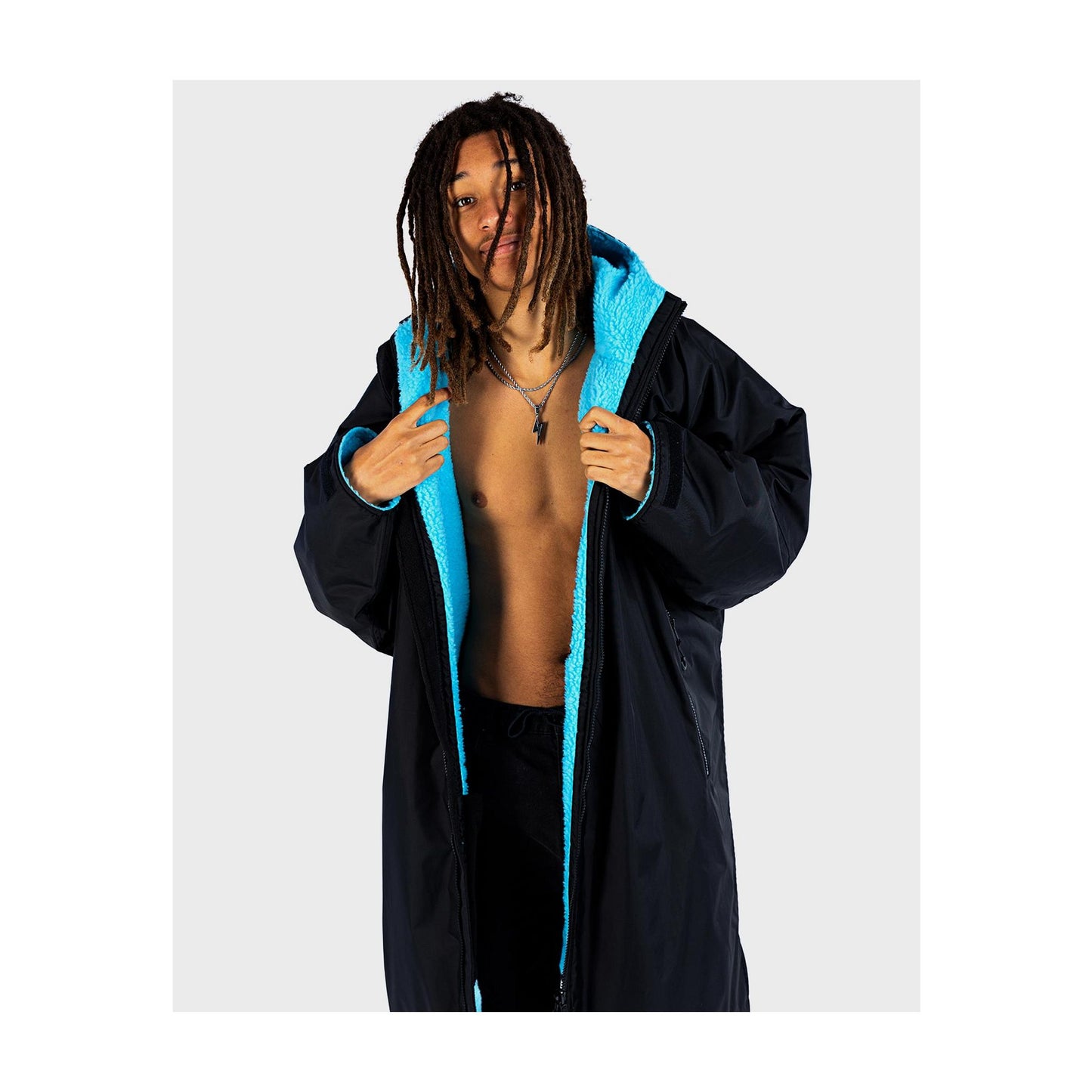DRYROBE Advance Long Sleeve Schwarz Blau Adult