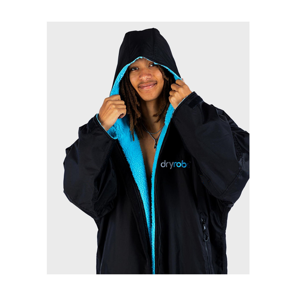 DRYROBE Advance Long Sleeve Schwarz Blau Adult