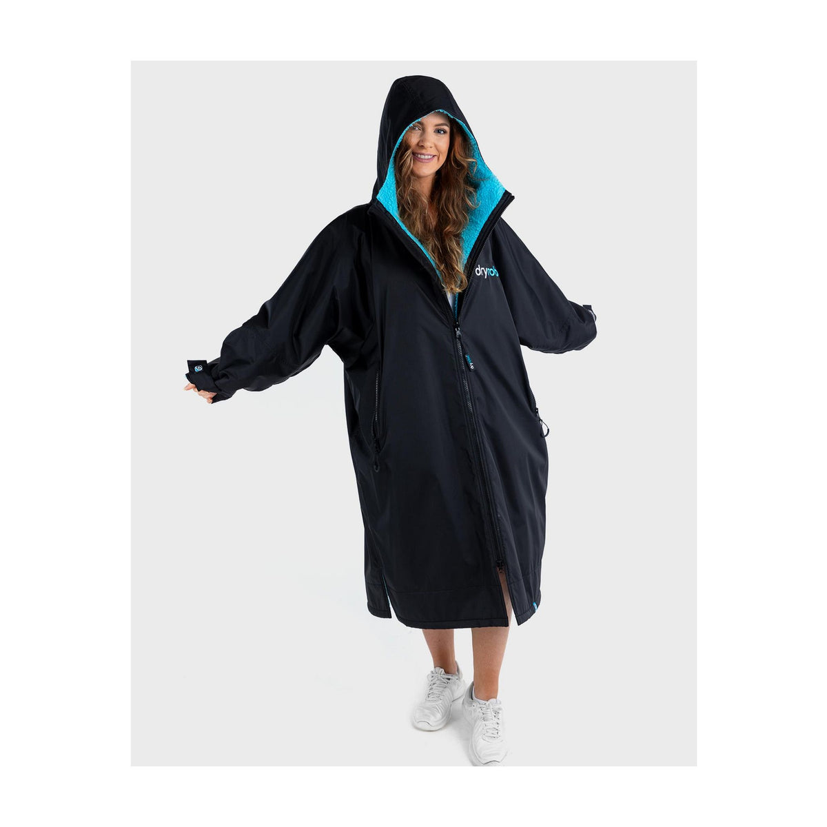 DRYROBE Advance Long Sleeve Schwarz Blau Adult