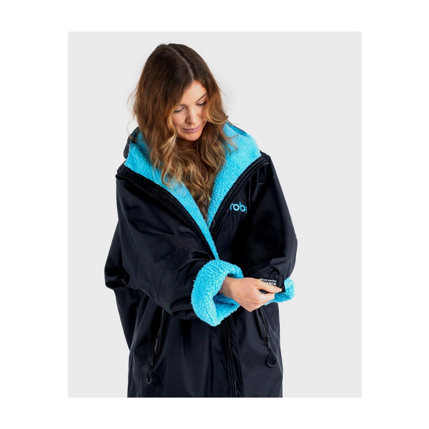 DRYROBE Advance Long Sleeve Schwarz Blau Adult