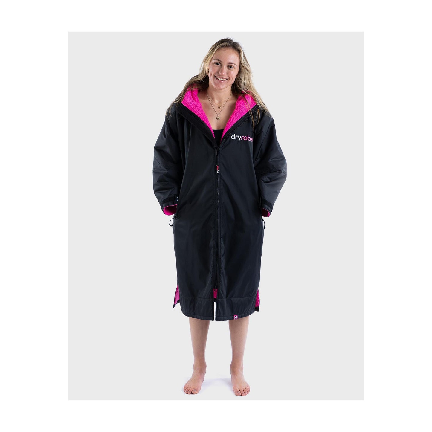 DRYROBE Advance Long Sleeve Schwarz Pink Adult
