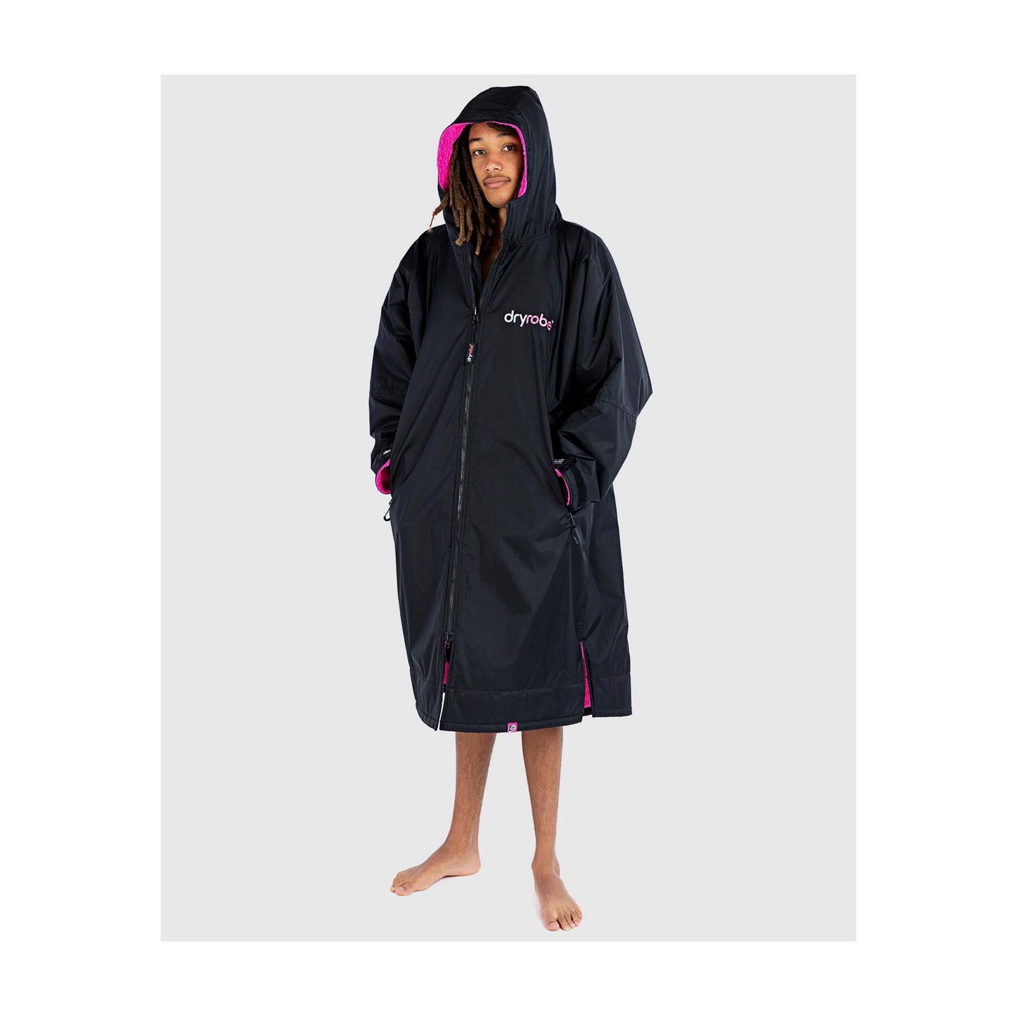 DRYROBE Advance Long Sleeve Schwarz Pink Adult