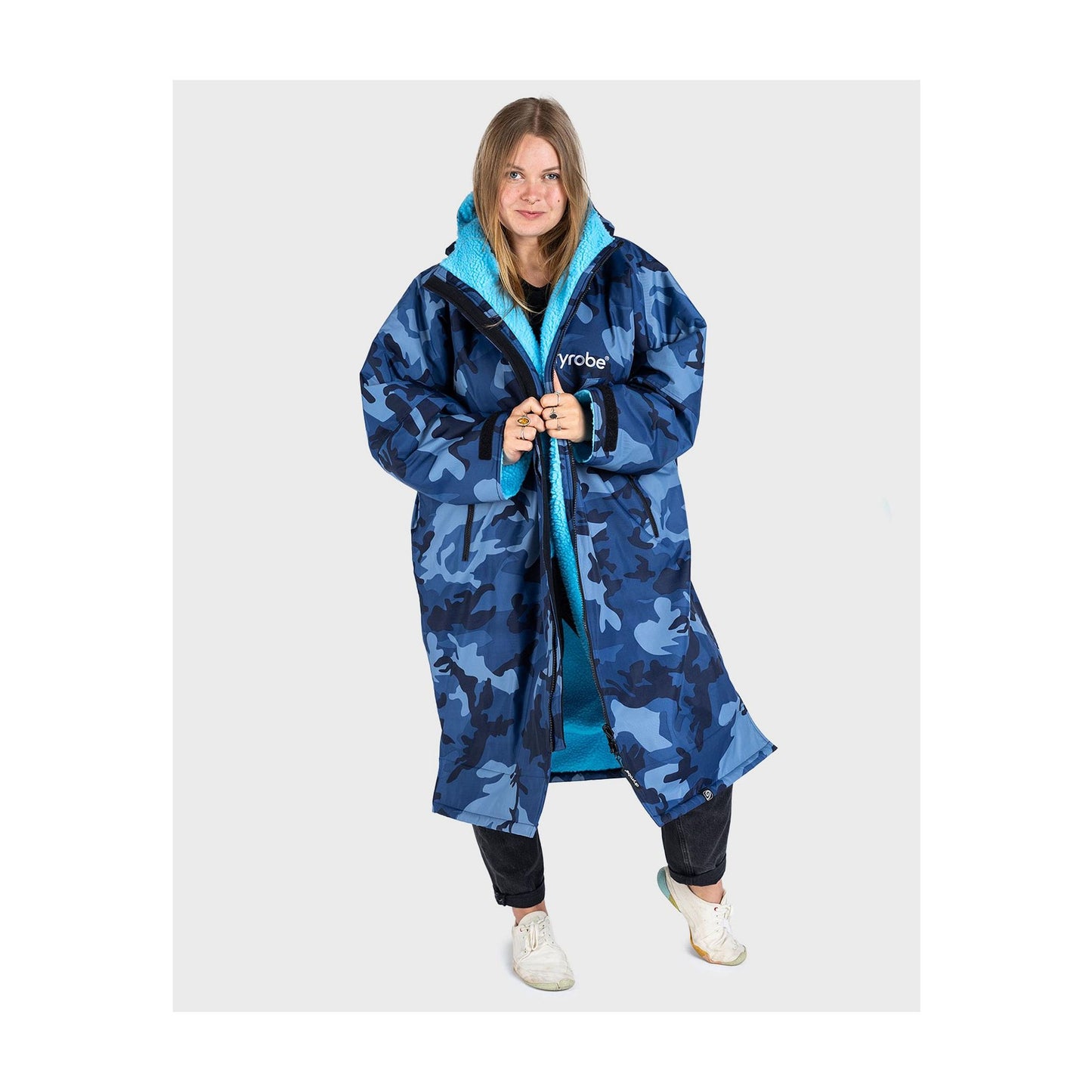 DRYROBE Advance Long Sleeve Blau Camo Blau Adult