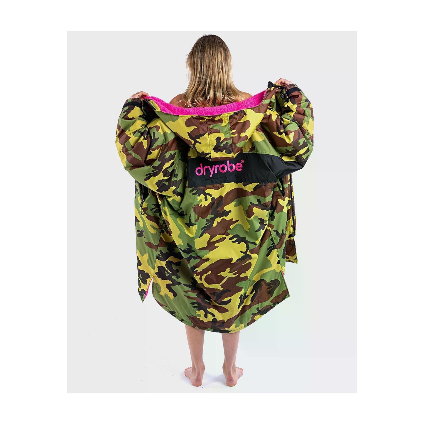 DRYROBE Advance Long Sleeve Grün Camo Pink Adult