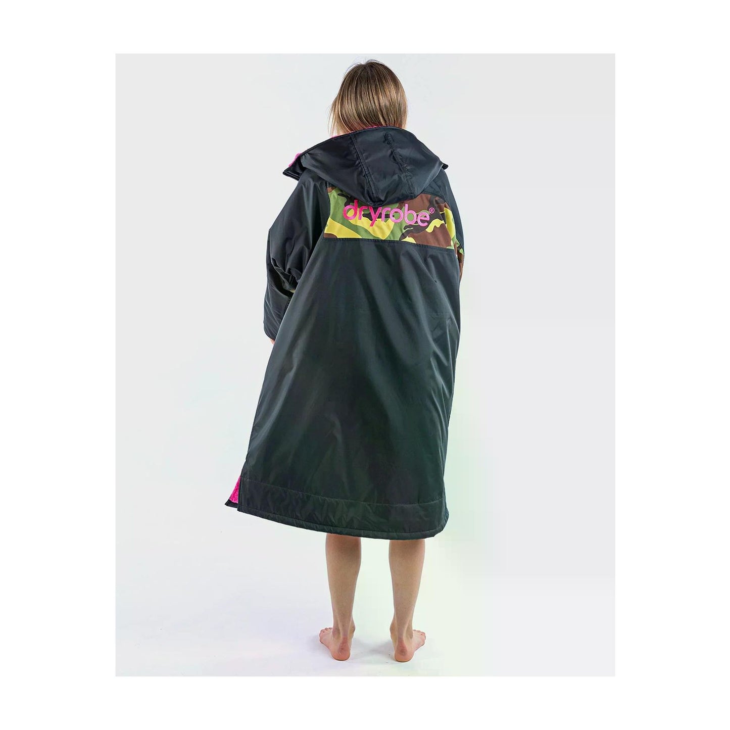 DRYROBE Advance Long Sleeve Schwarz Pink Camo Adult