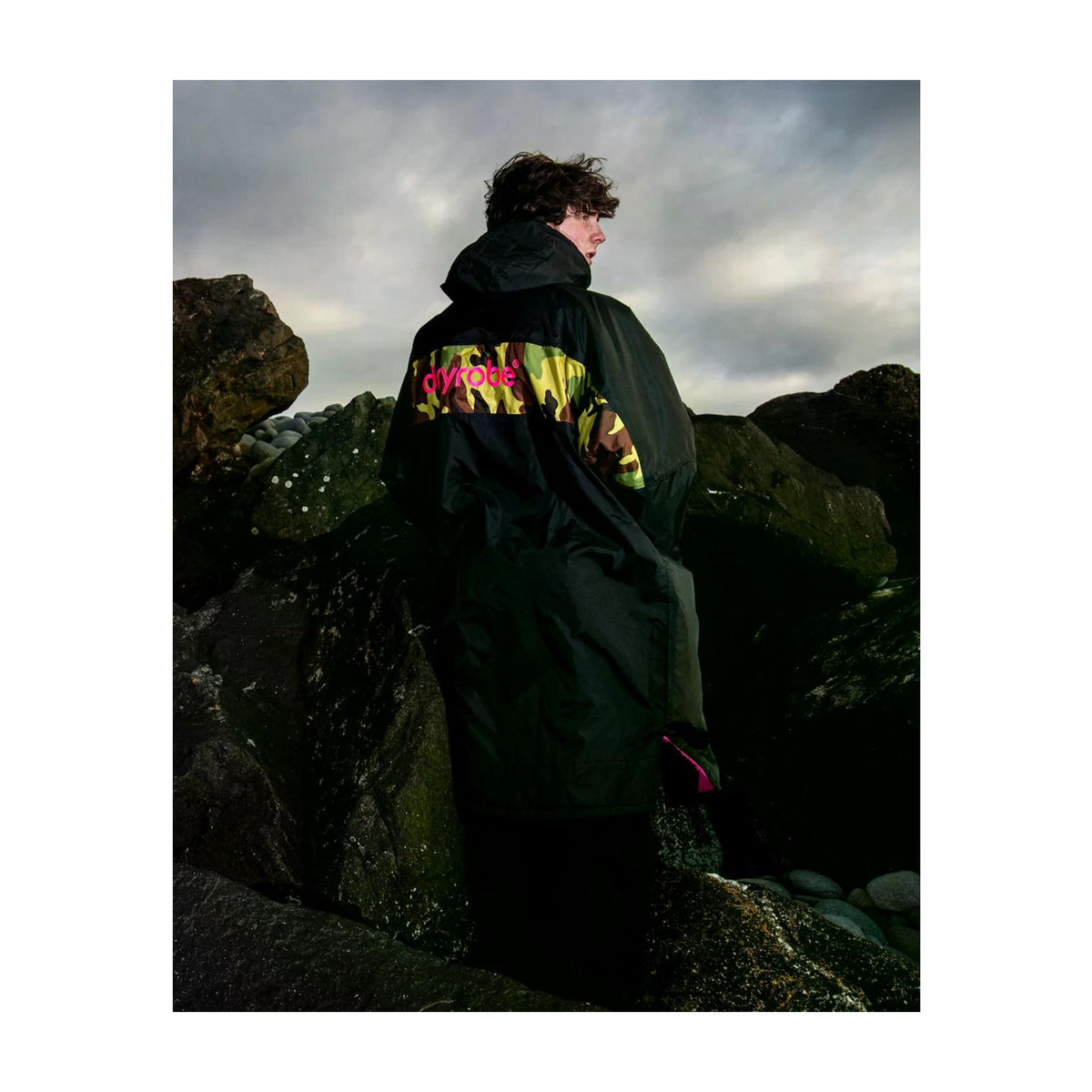 DRYROBE Advance Long Sleeve Schwarz Pink Camo Adult