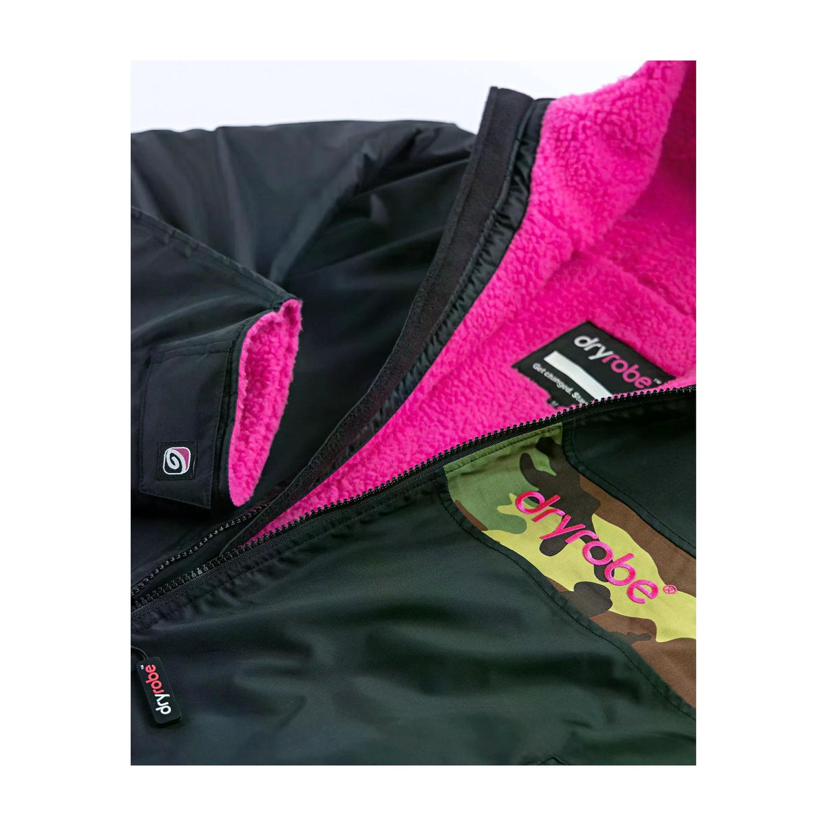 DRYROBE Advance Long Sleeve Schwarz Pink Camo Adult