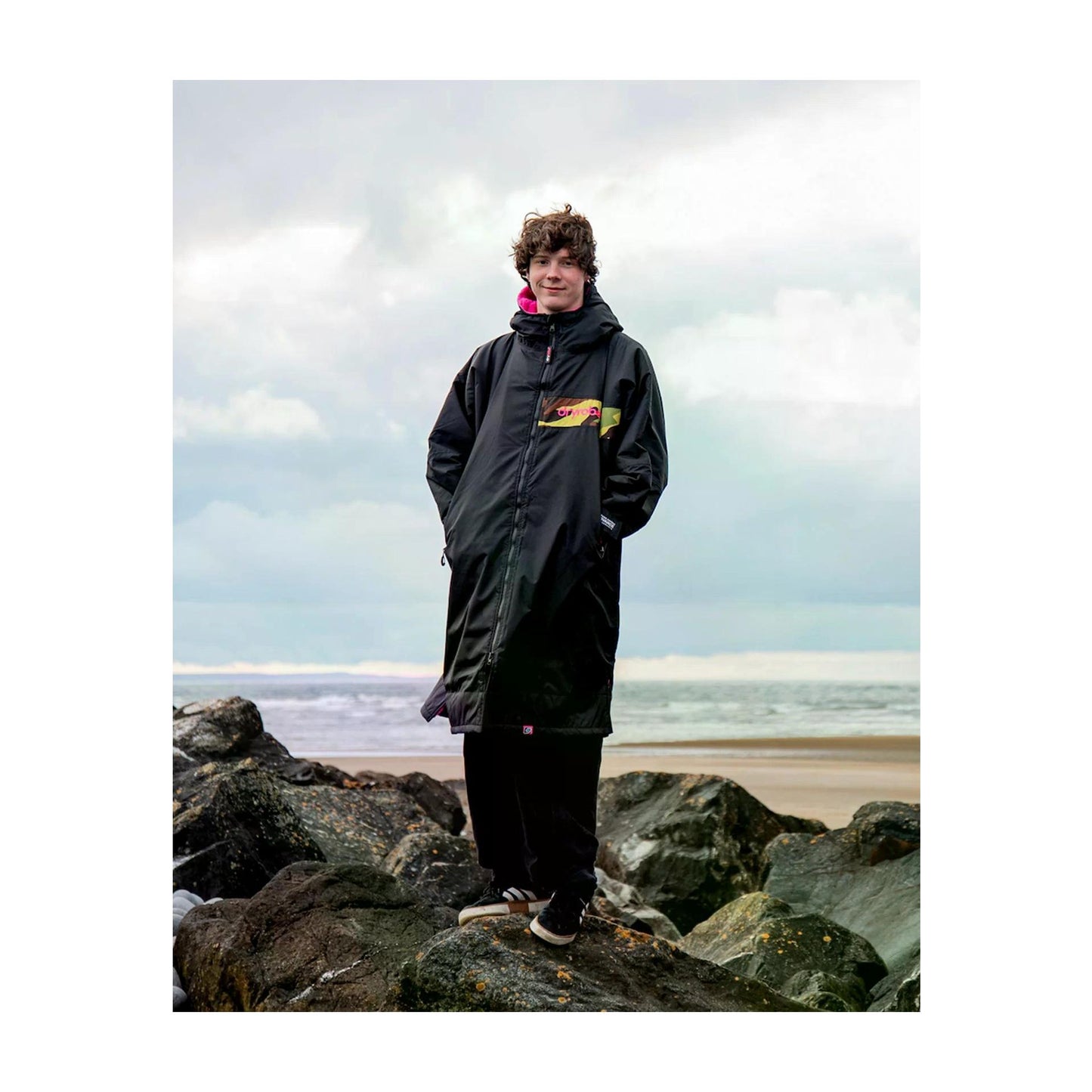 DRYROBE Advance Long Sleeve Schwarz Pink Camo Adult