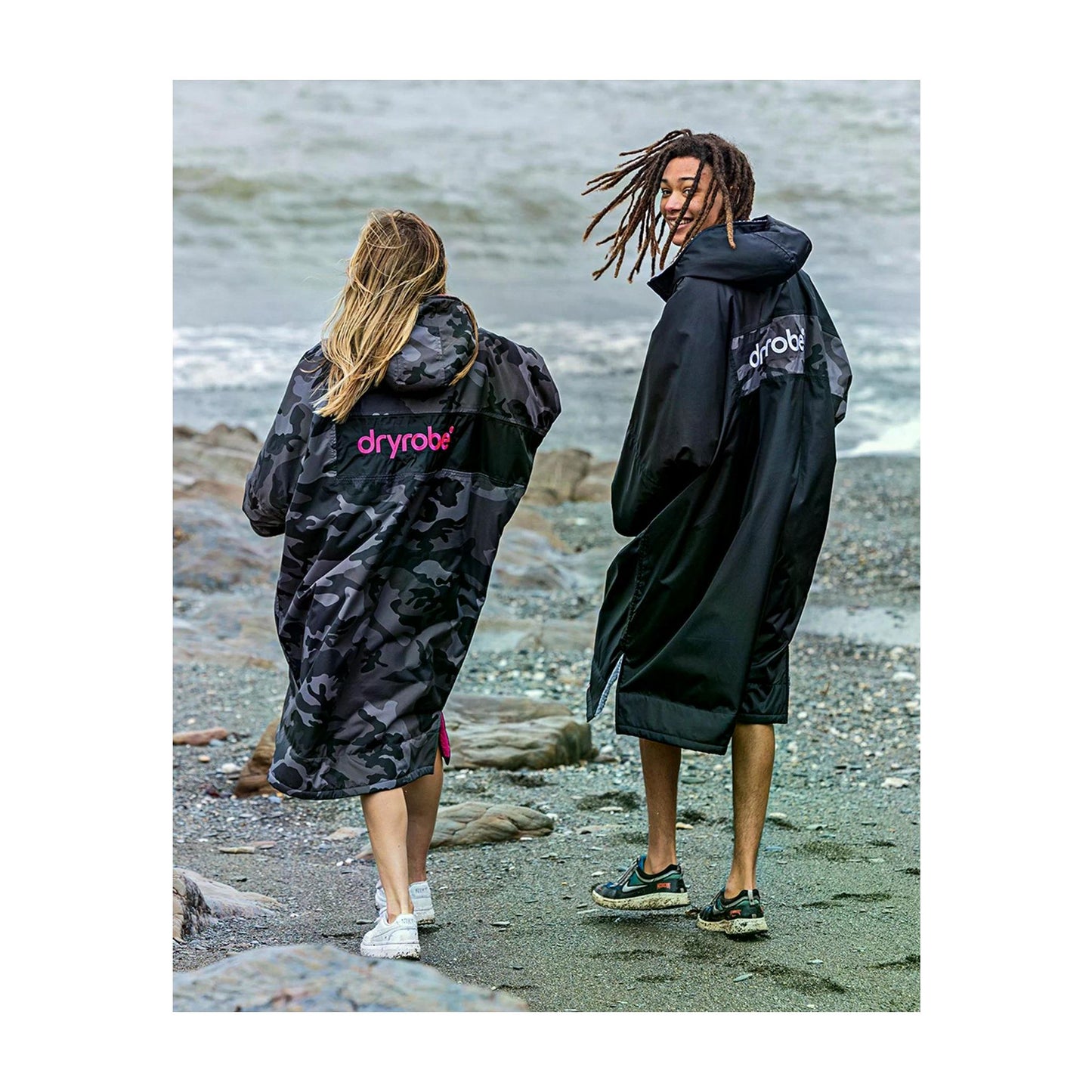 DRYROBE Advance Long Sleeve Schwarz Grau Camo Adult