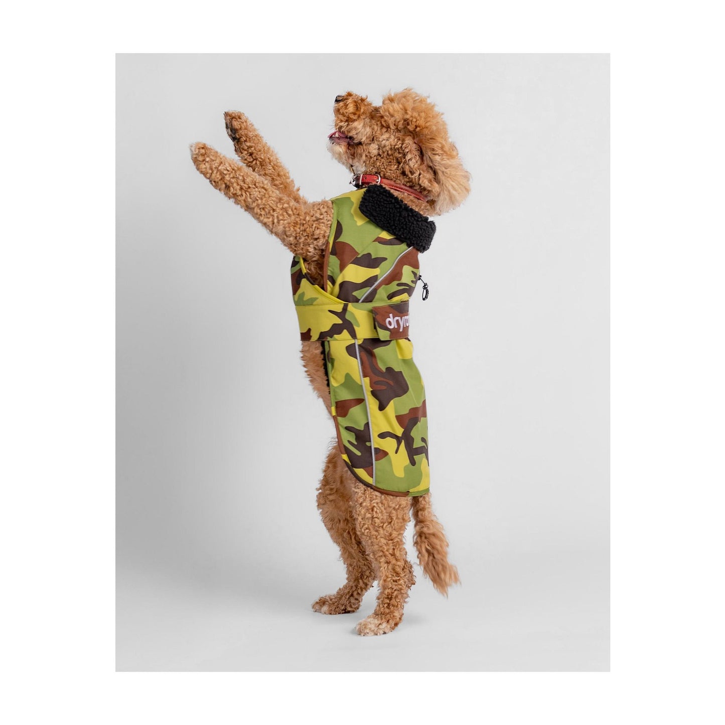 DRYROBE Dog Coat Hundemantel Green Camo Dogs