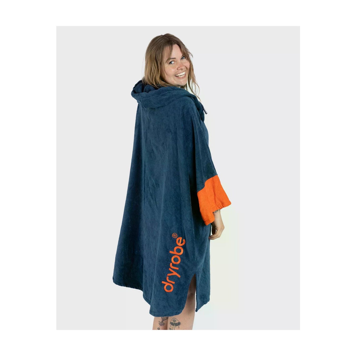 DRYROBE Fullzip Handtuchmantel Baumwolle Blue Adult