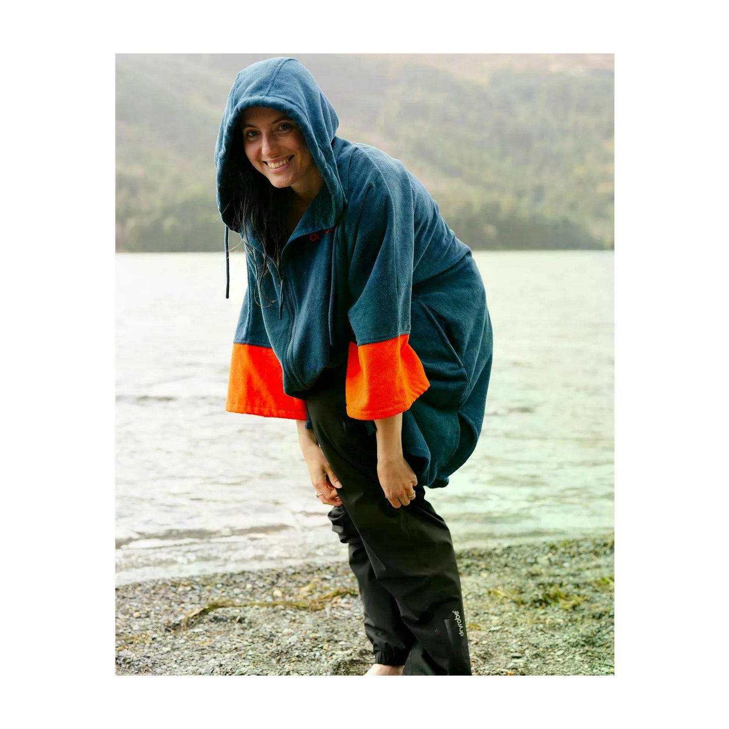 DRYROBE Fullzip Handtuchmantel Baumwolle Blue Adult