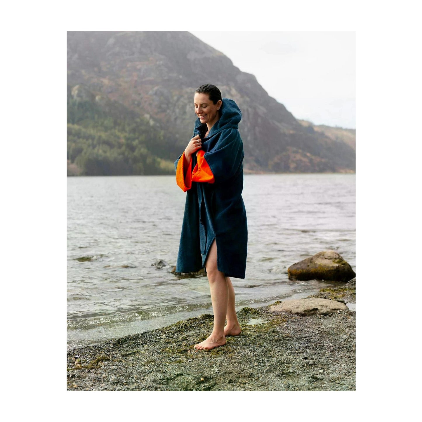 DRYROBE Fullzip Handtuchmantel Baumwolle Blue Adult