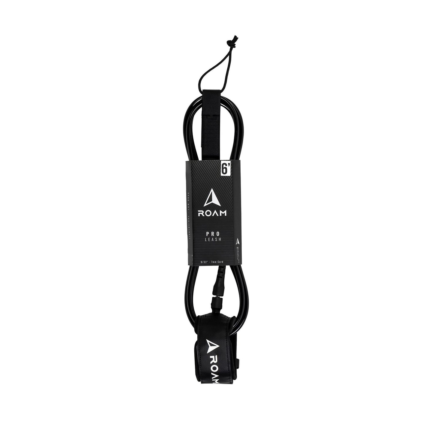 ROAM Surfboard Leash PRO 9.0 Schwarz