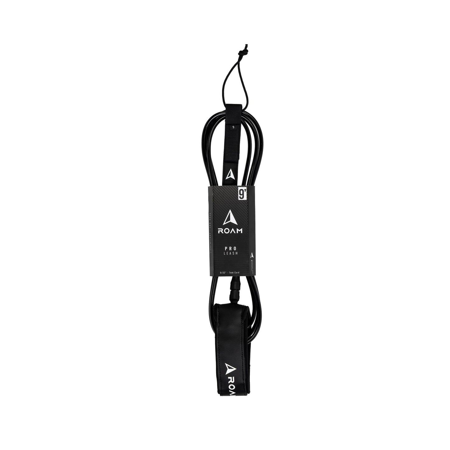 ROAM Surfboard Leash PRO 9.0 Knie Schwarz