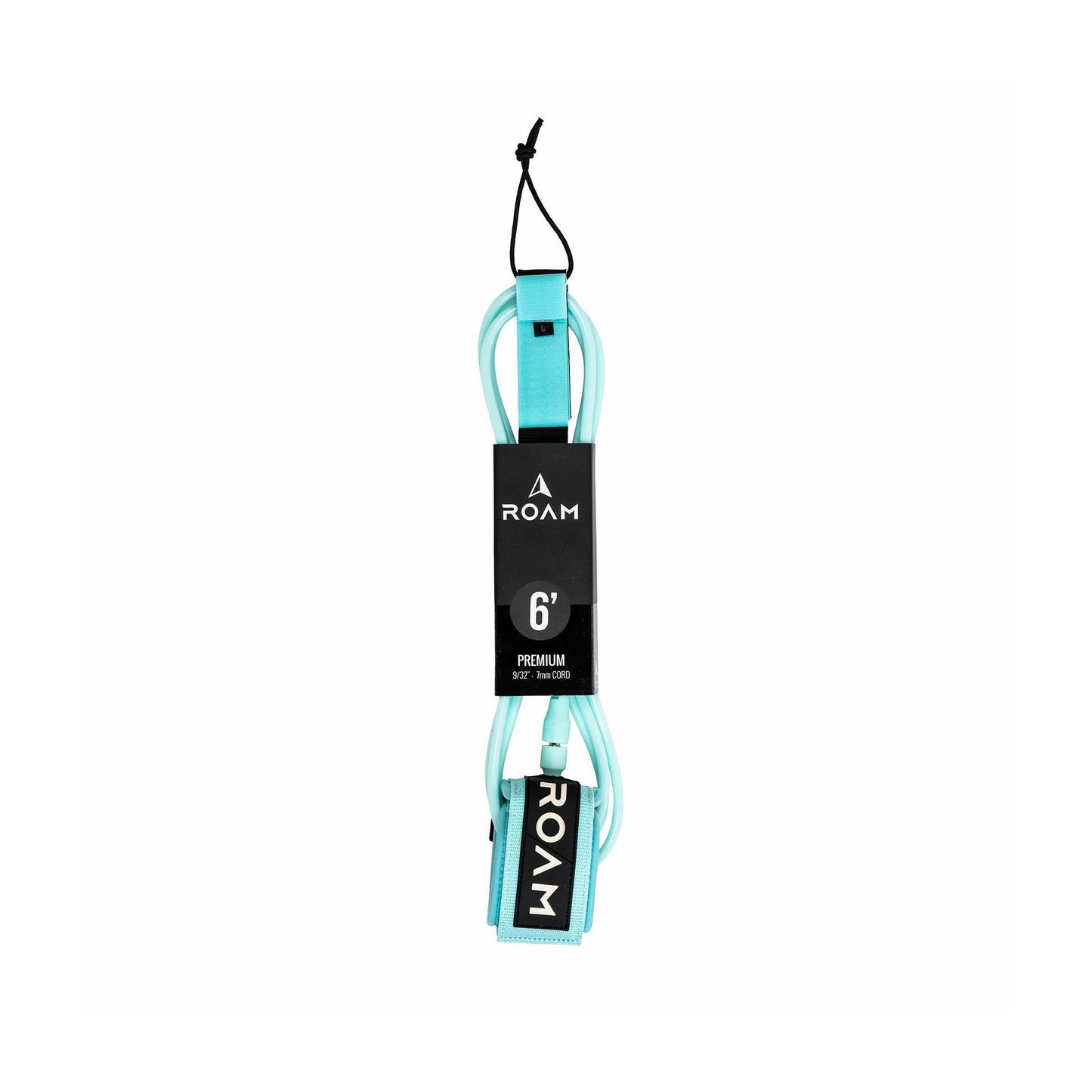 ROAM Surfboard Leash Premium 9.0 Lite Teal