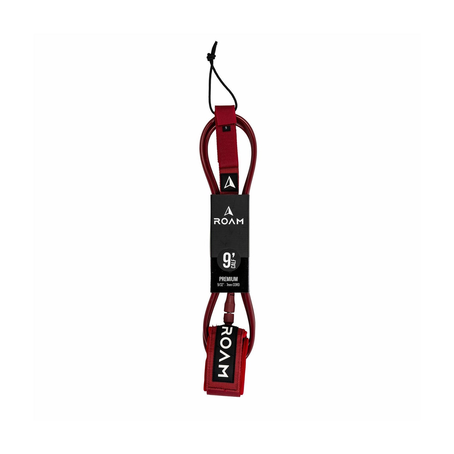 ROAM Surfboard Leash Premium 9.0 Knie Dunkelrot