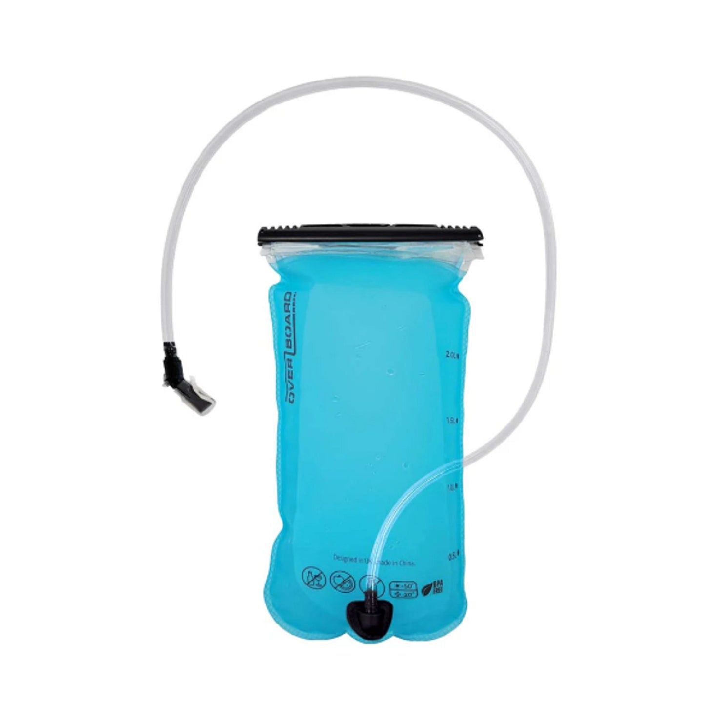 OverBoard Trinkbeutel mit Schlauch 2 Liter