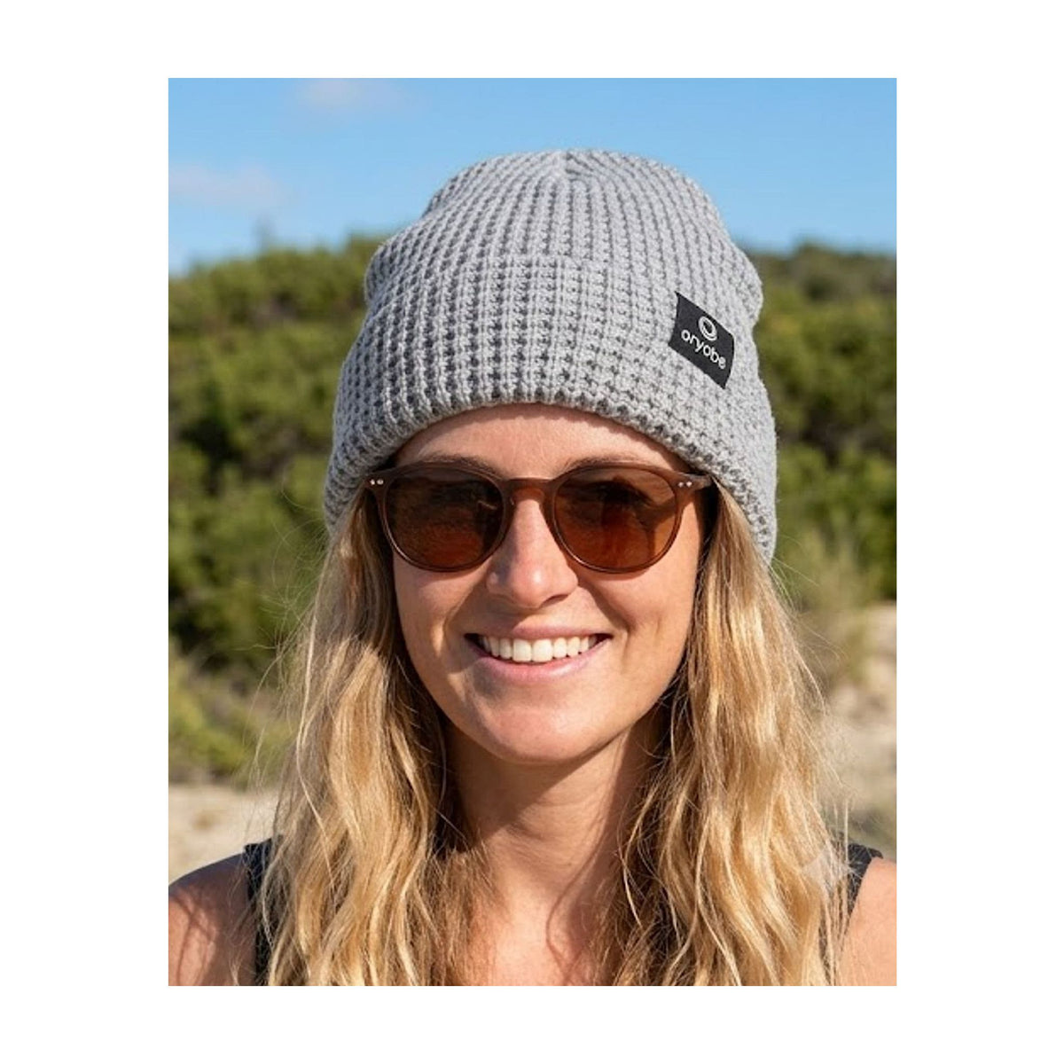 DRYROBE Waffle Beanie Strickmütze Pink unisize