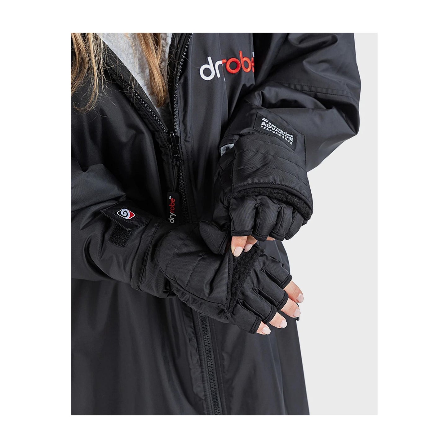 DRYROBE Thermo Handschuhe Gloves Schwarz XL Schwarz Adult
