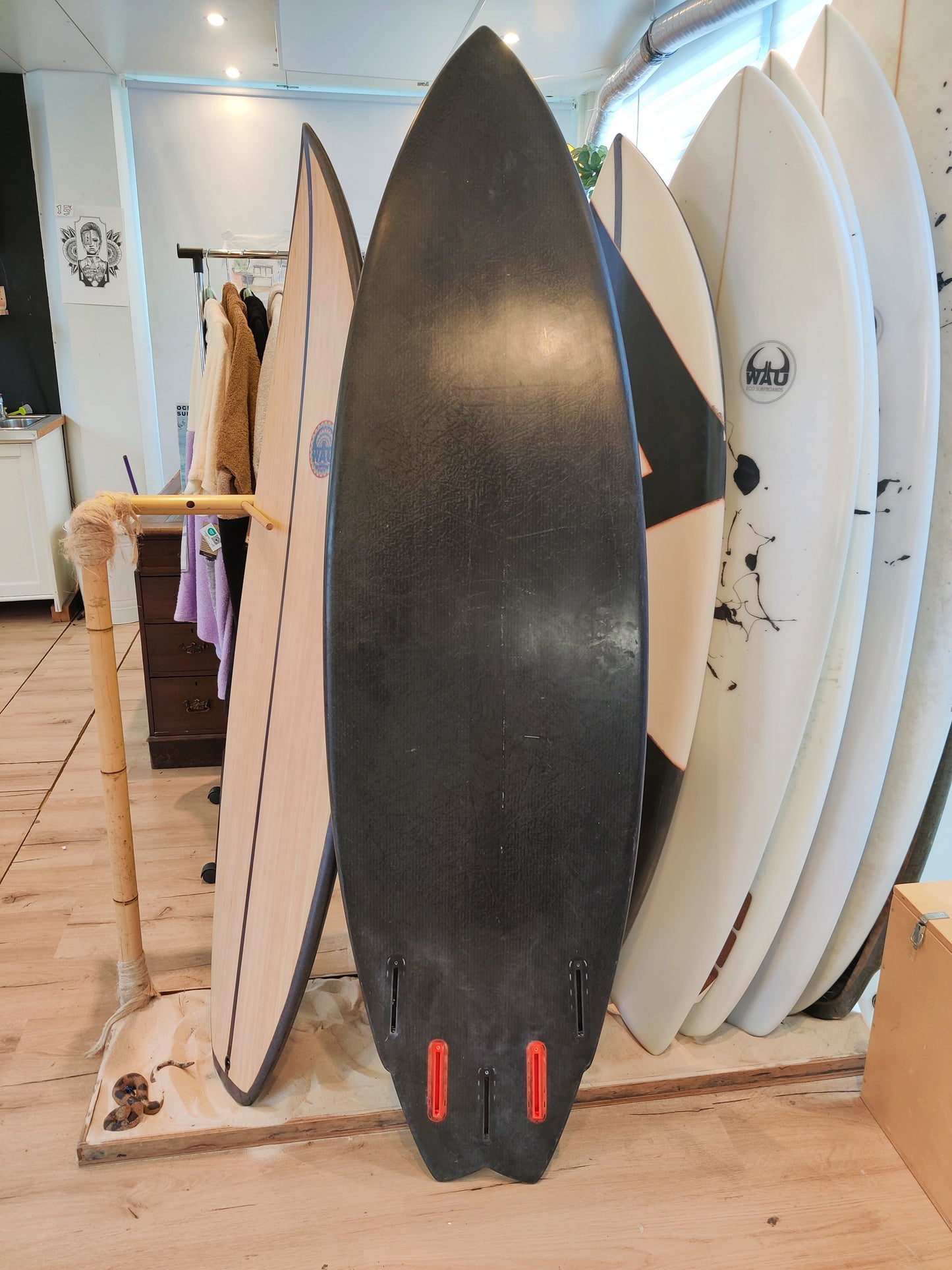Surfboard 6`1", full Carbon - gebraucht - MANKO SURFBOARDS
