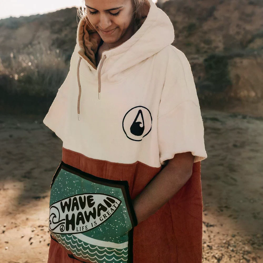 WAVE Hawaii, Poncho Campeche, Baumwolle Velours