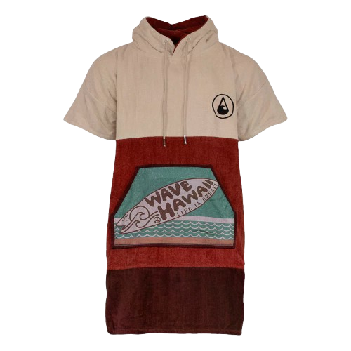 WAVE Hawaii, Poncho Campeche, Baumwolle Velours