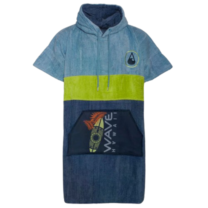 WAVE Hawaii, Poncho Kapalua, Baumwolle Velours